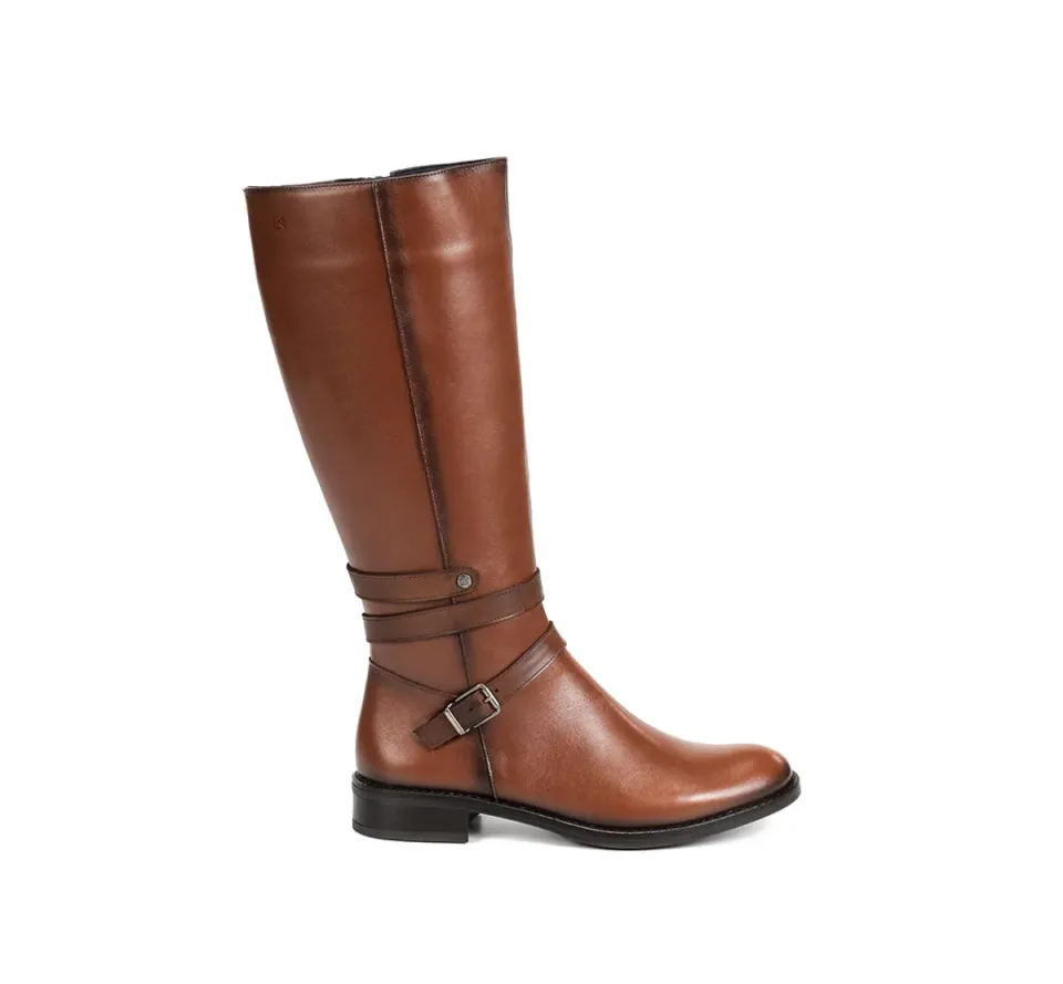 Fluchos Tierra D9532 stivale marrone linee femminili