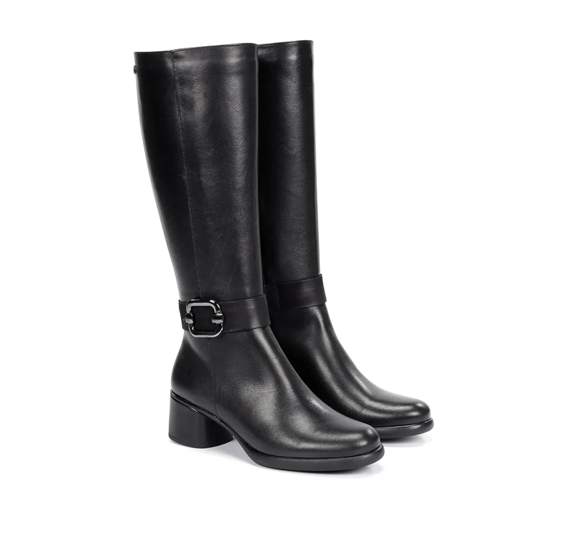 Fluchos Macy D9374 Stivali Donna Neri Tacco Medio