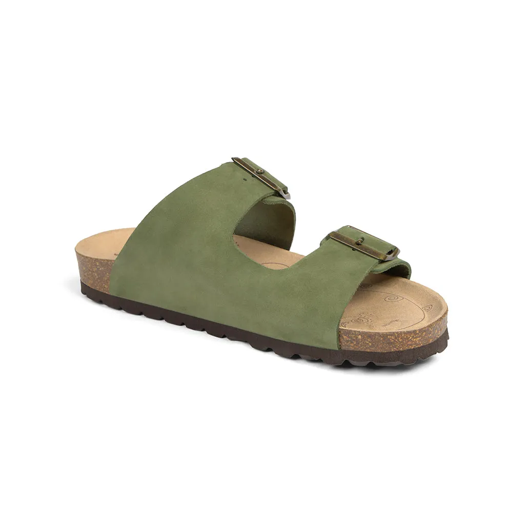 Suecos Bris Olive Green sandali donna verdi