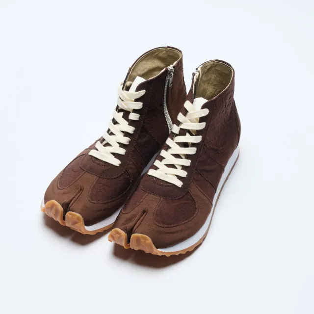 Tabito Brace Trainer tabito22 sneakers marrone zip laterale