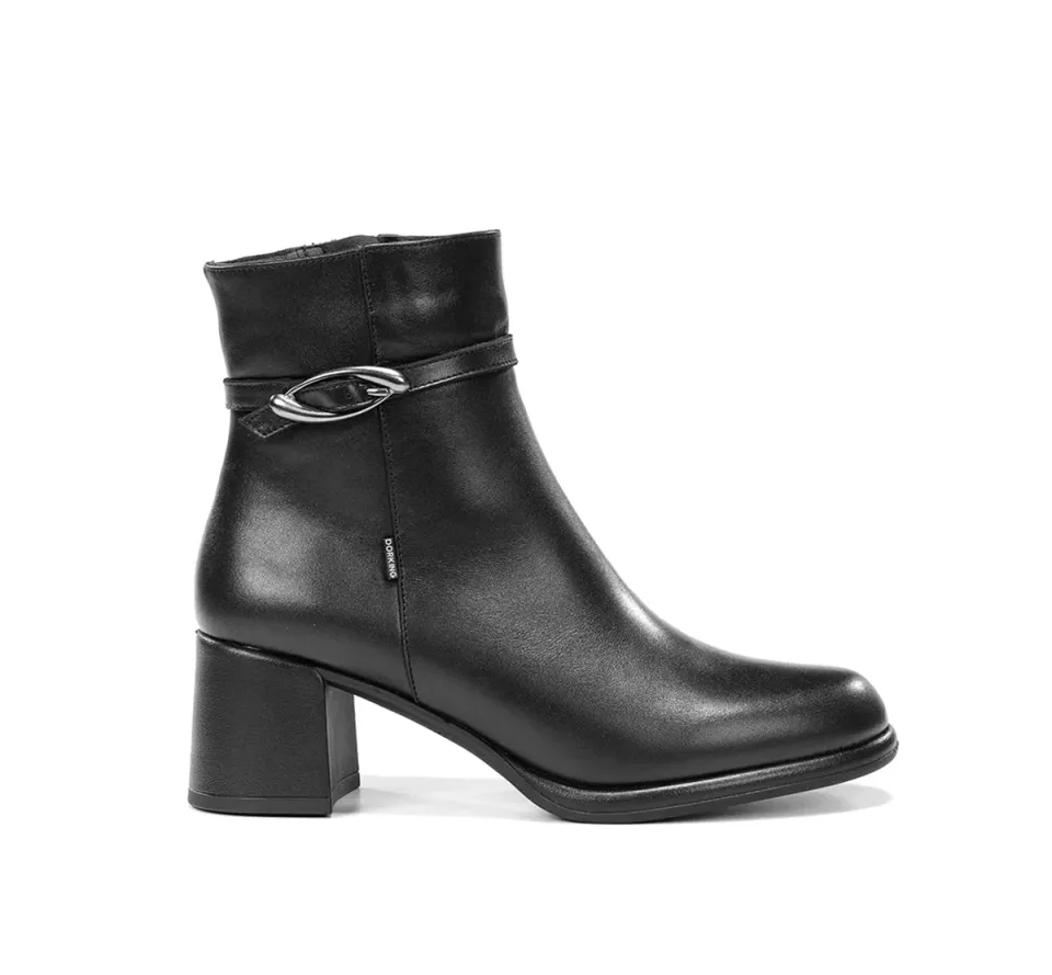 Fluchos Frixe D9816 Stivaletto Nero Donna Tacco