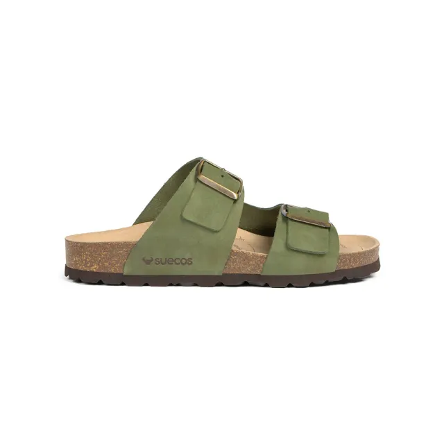 Suecos Bris Olive Green sandali donna verdi