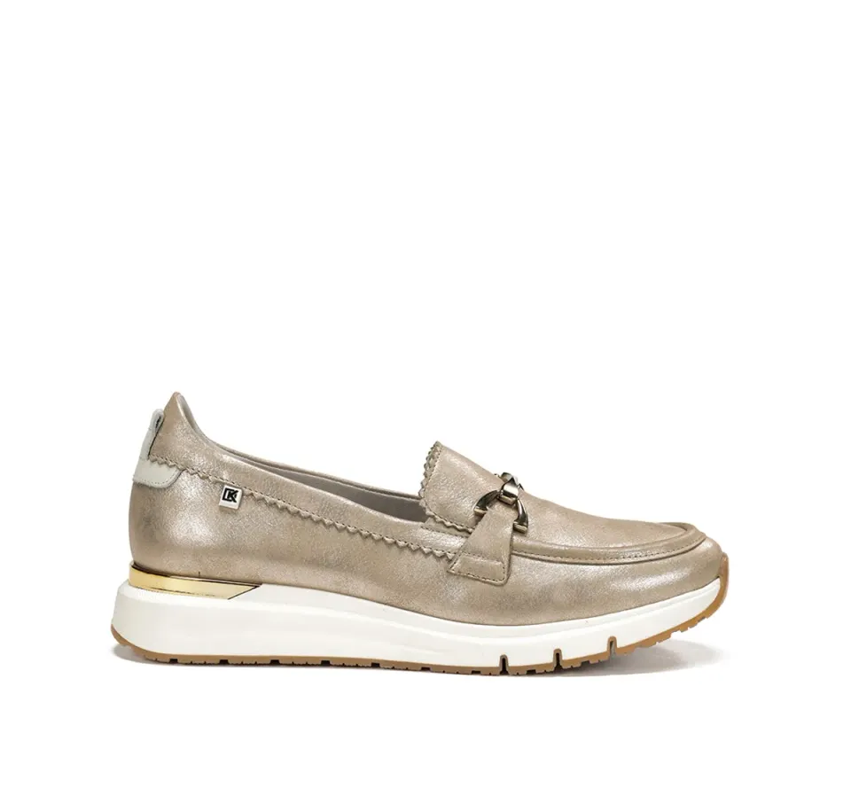 Dorking Serena D9047 Mocassino Donna Oro Sportivo