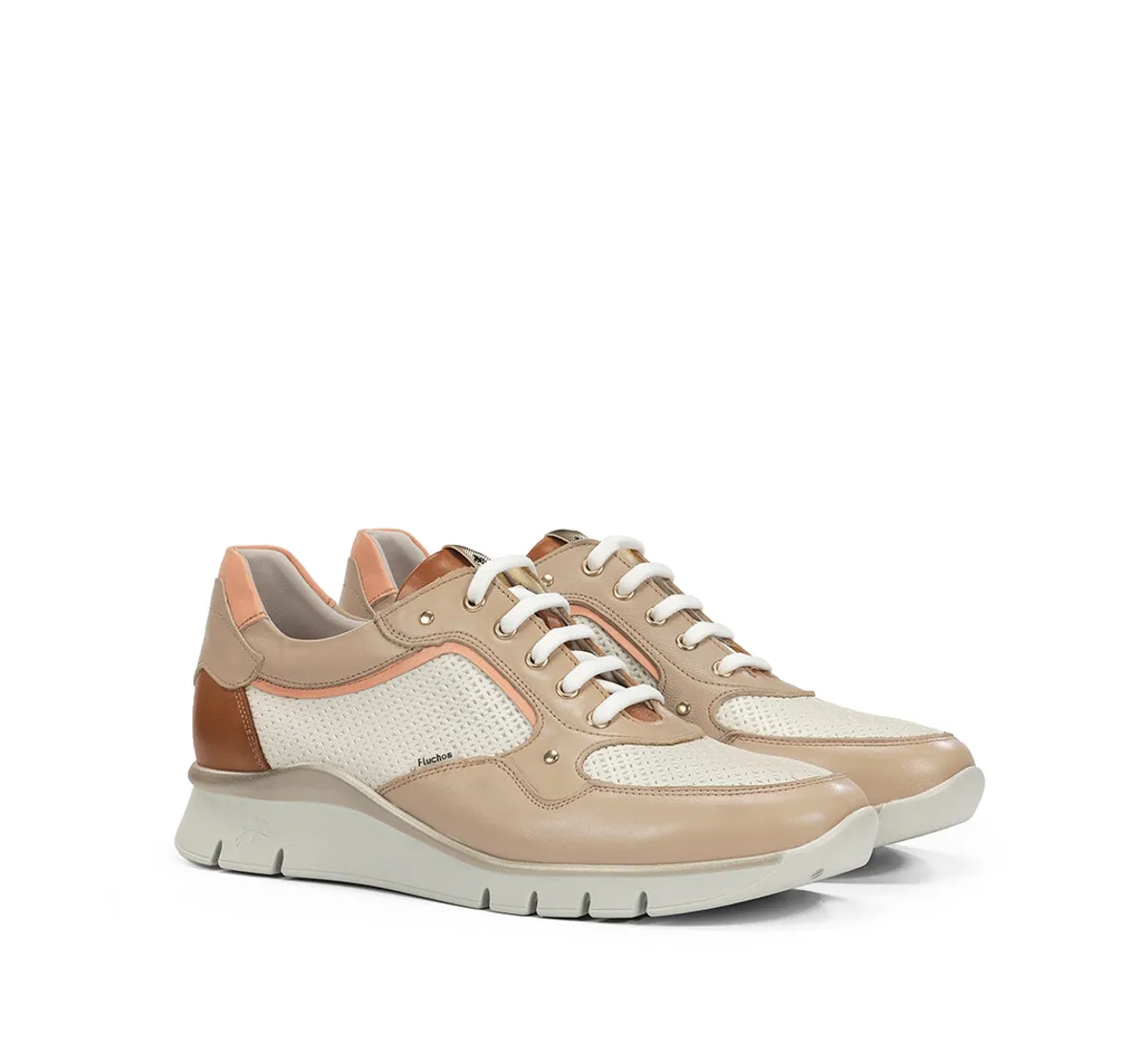 Fluchos Union F2177 sneakers donna tortora pianta ampia