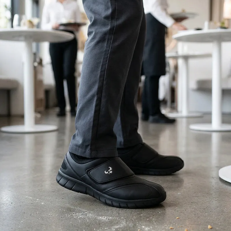 Suecos Bo scarpe lavoro nere velcro antiscivolo