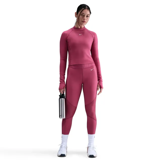 Nike Pro Dri-Fit maglia donna S Sweet Beet maniche lunghe