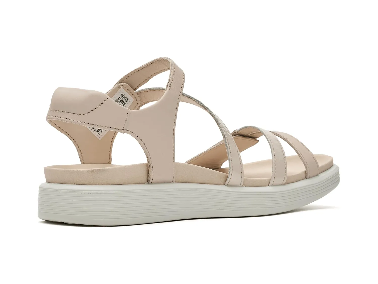 Ecco Soft 3-Strap sandali donna limestone 41 EU pelle