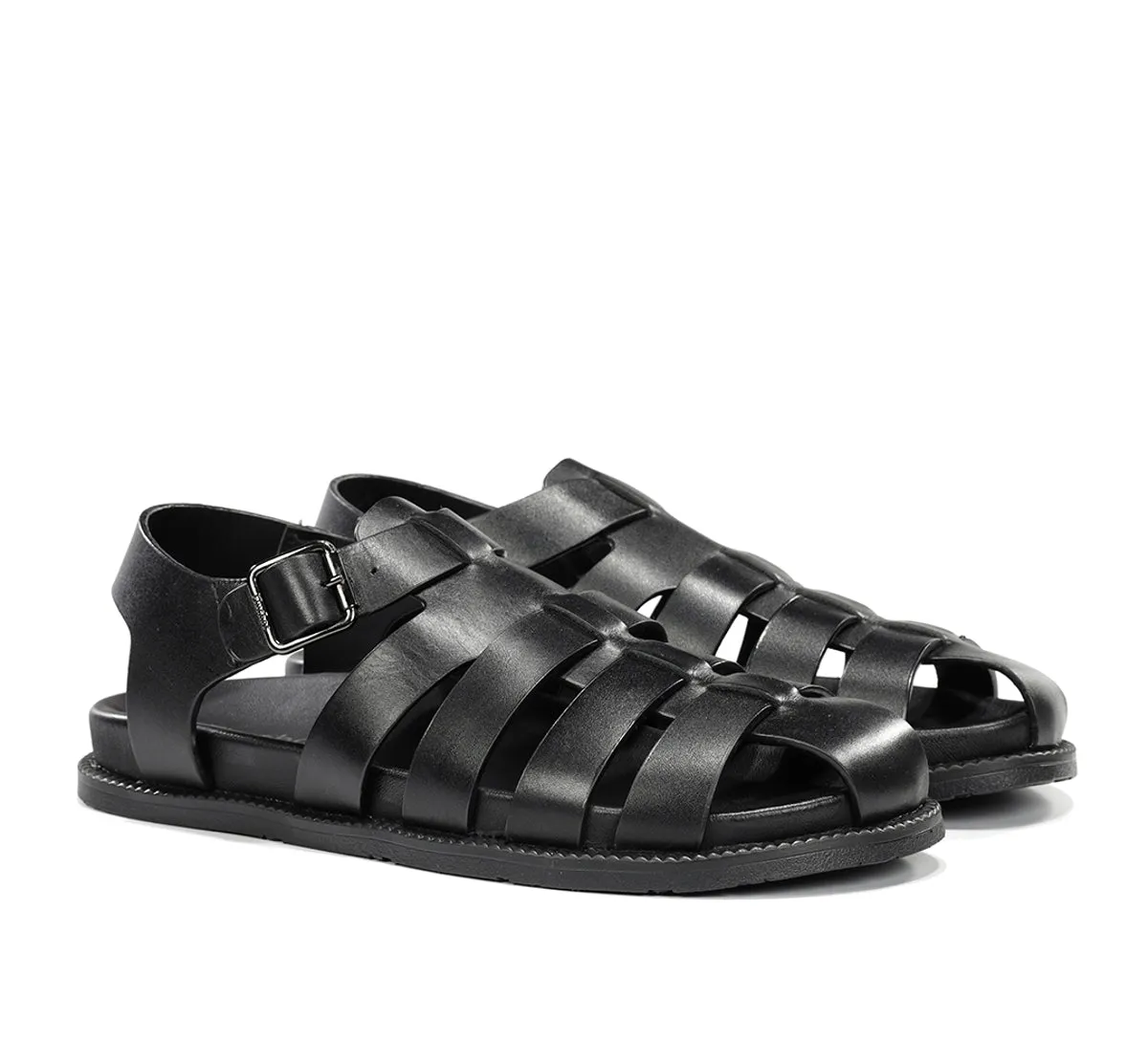 Fluchos Bari F2450 sandali uomo nero pelle