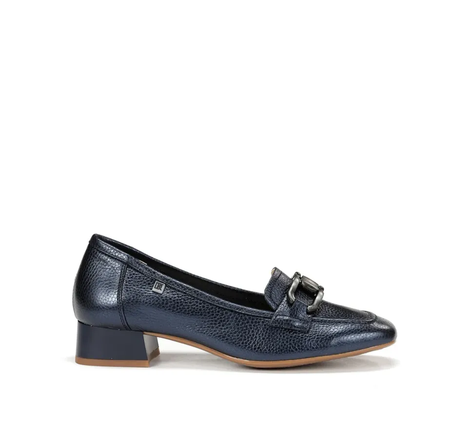 Dorking Gia D9303 mocassini donna blu tacco