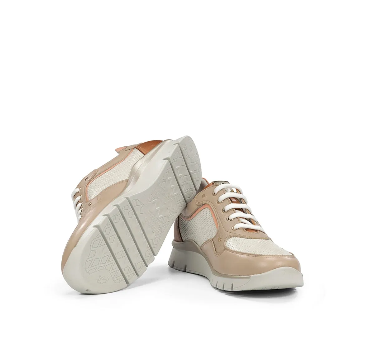 Fluchos Union F2177 sneakers donna tortora pianta ampia