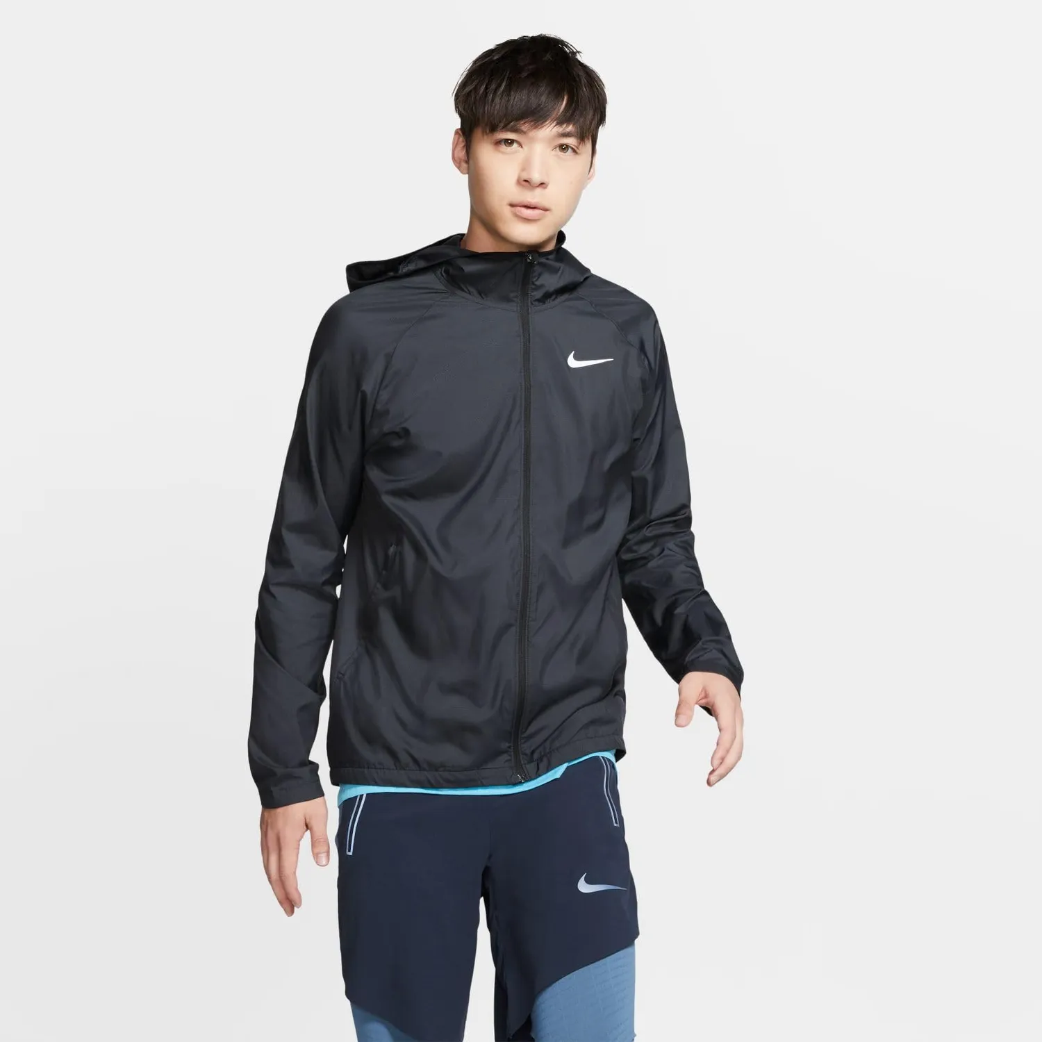 Nike Essentials giacca uomo antipioggia nera XL