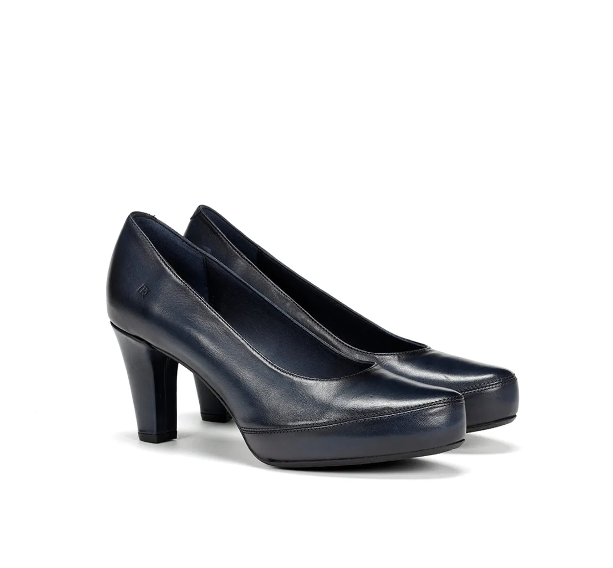 Fluchos Blesa D5794 scarpe donna blu tacco medio
