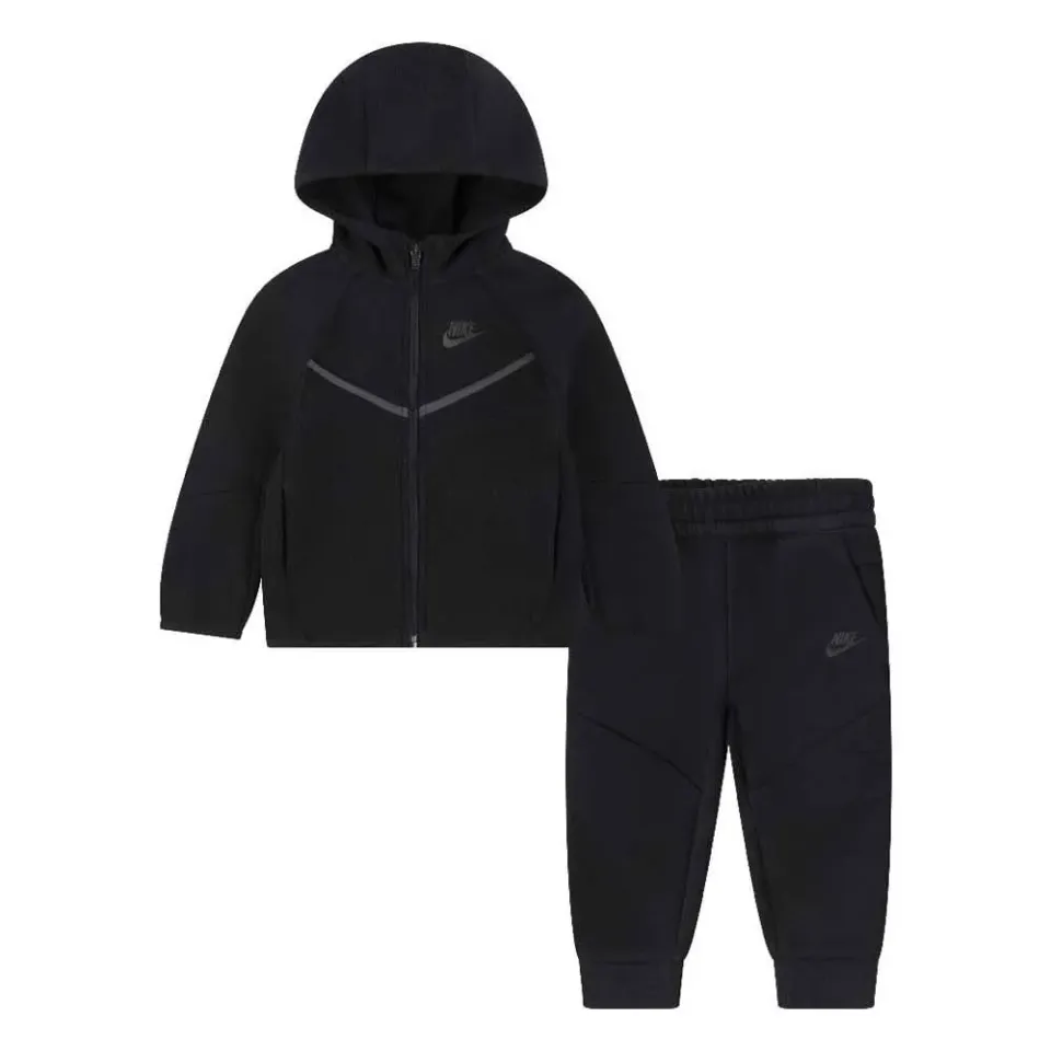 Nike Tech Fleece tuta bambino felpata nero