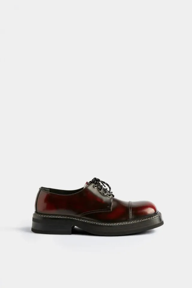 Eytys Savoy CT scarpe stringate pelle oxblood