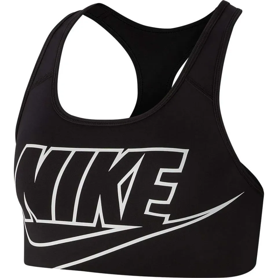Nike T-Shirt reggiseno sportivo donna XS nero sostegno leggero
