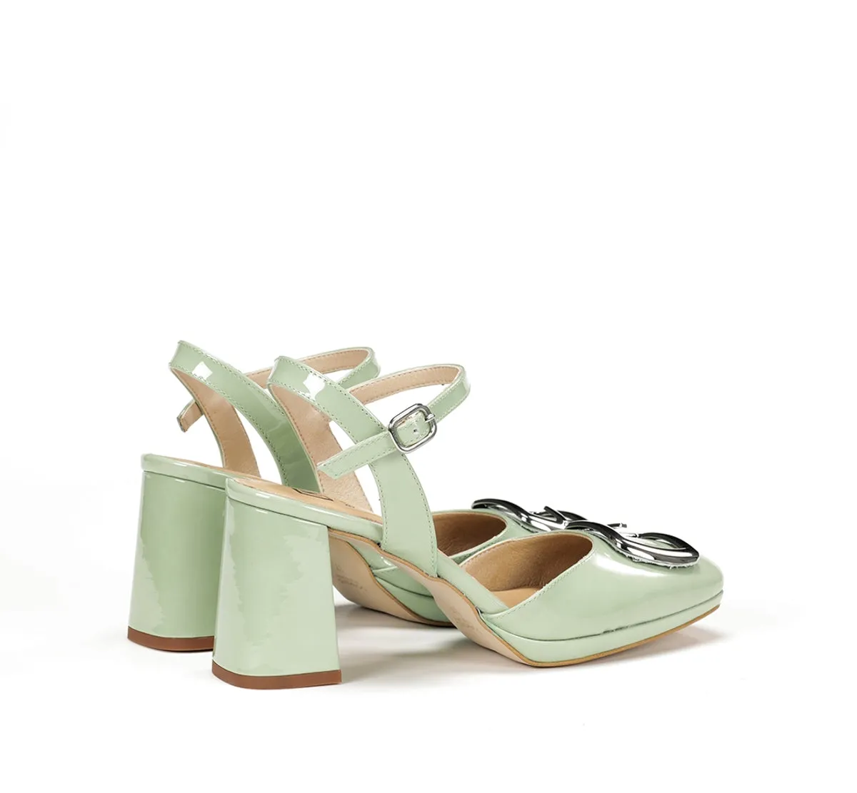 Fluchos Karla D9264 sandali donna verdi tacco