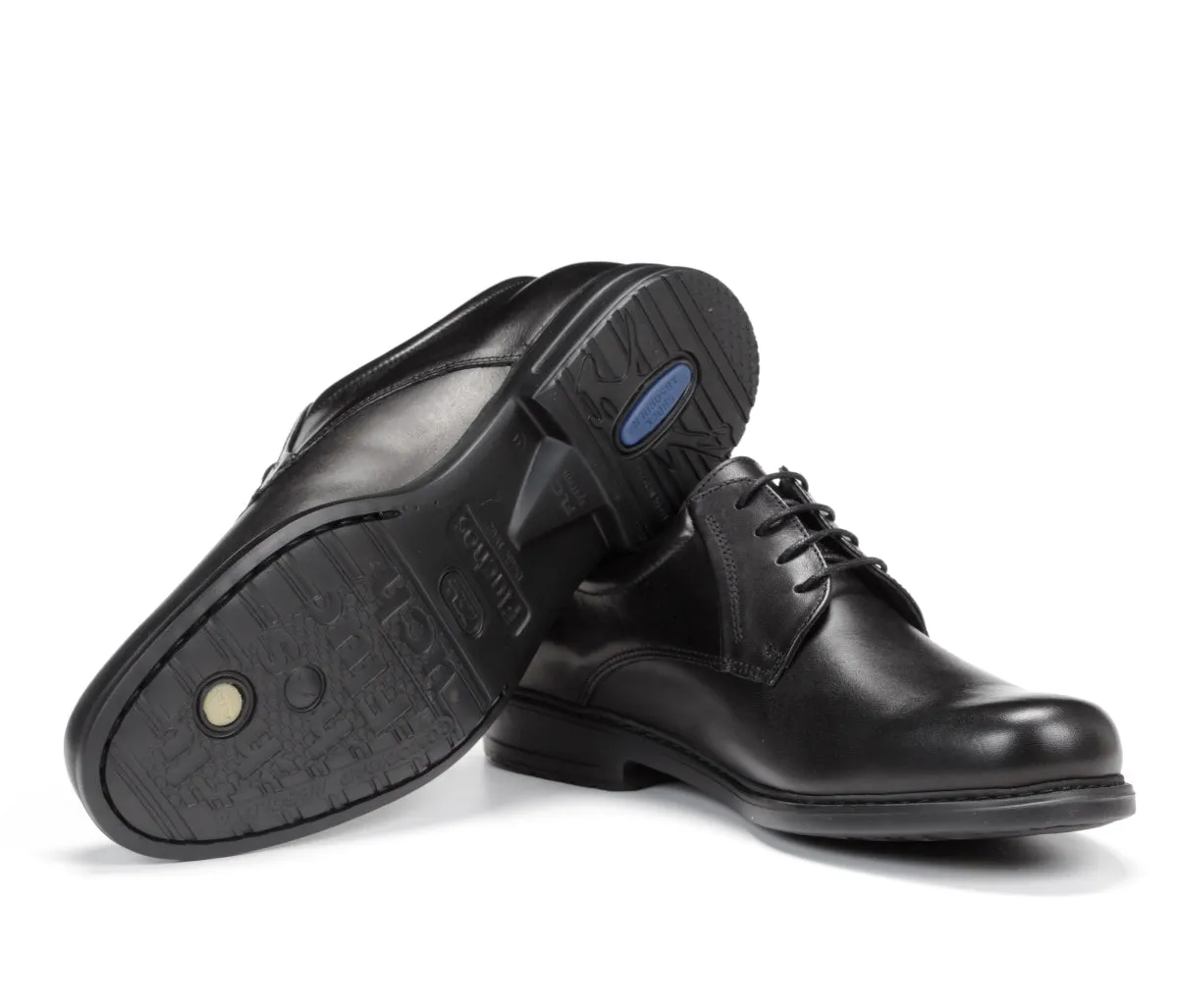 Fluchos Simon 8466 scarpe uomo nere pelle leggera