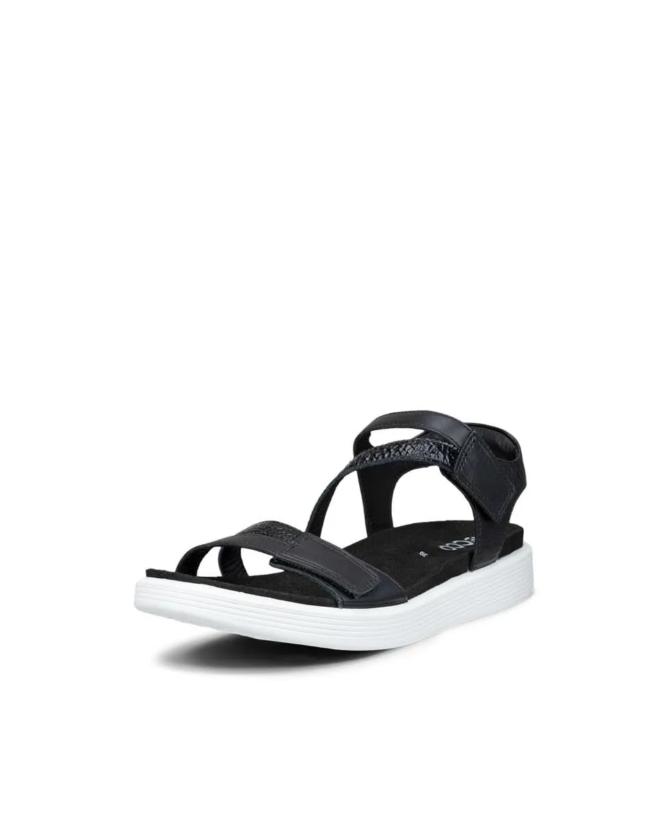 Ecco Soft 3-Strap sandali donna limestone 41 EU pelle