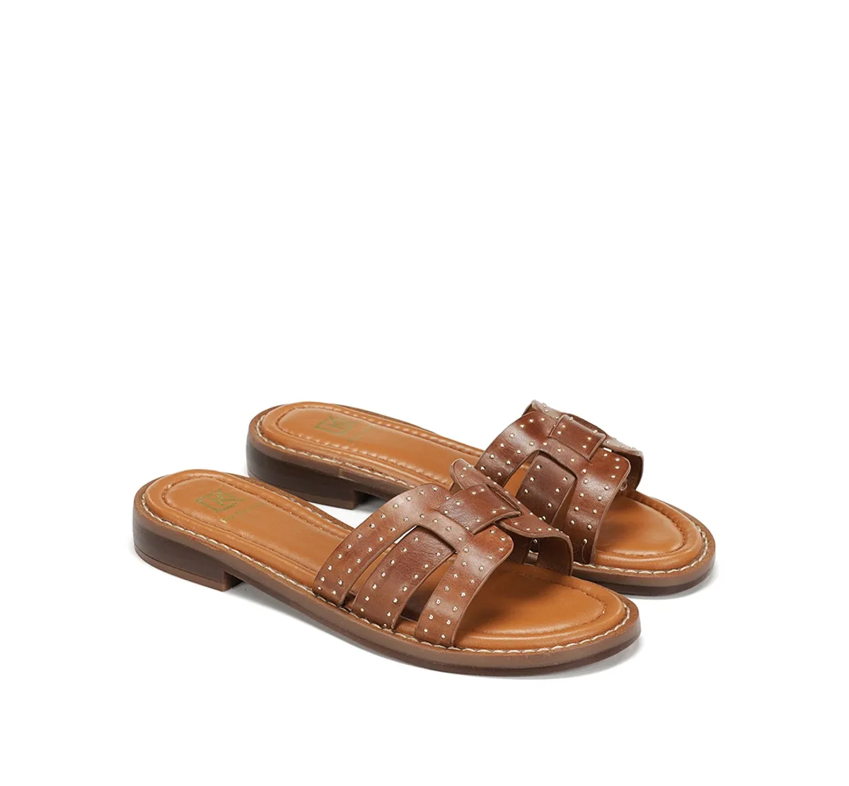 Fluchos Ega D9731 sandali donna marrone piatti