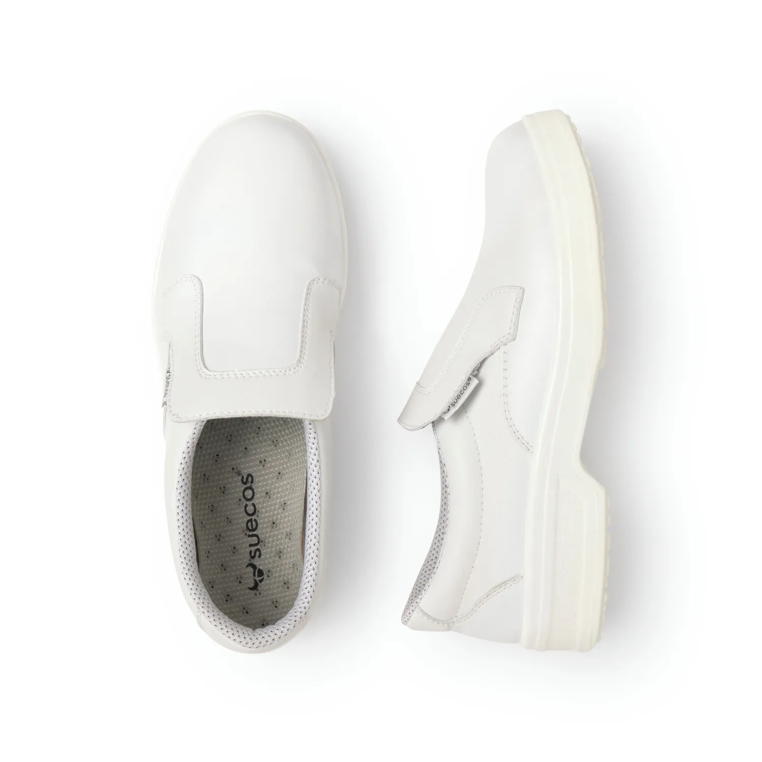 Suecos Aneto scarpe bianche slip-on lavoro
