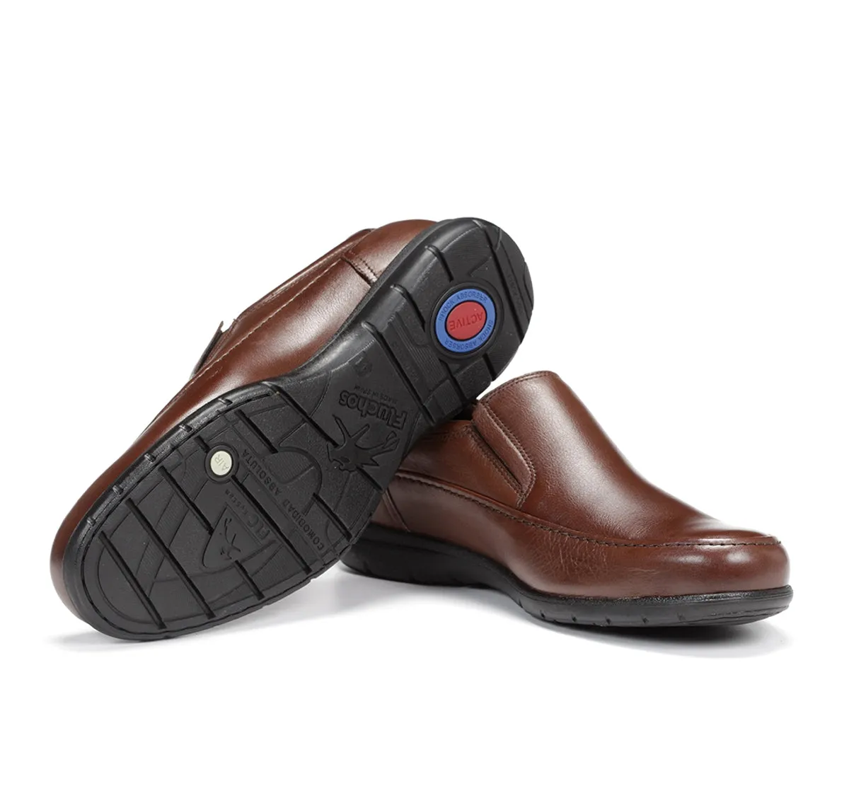 Fluchos Luca 8499 slip on marroni uomo pelle
