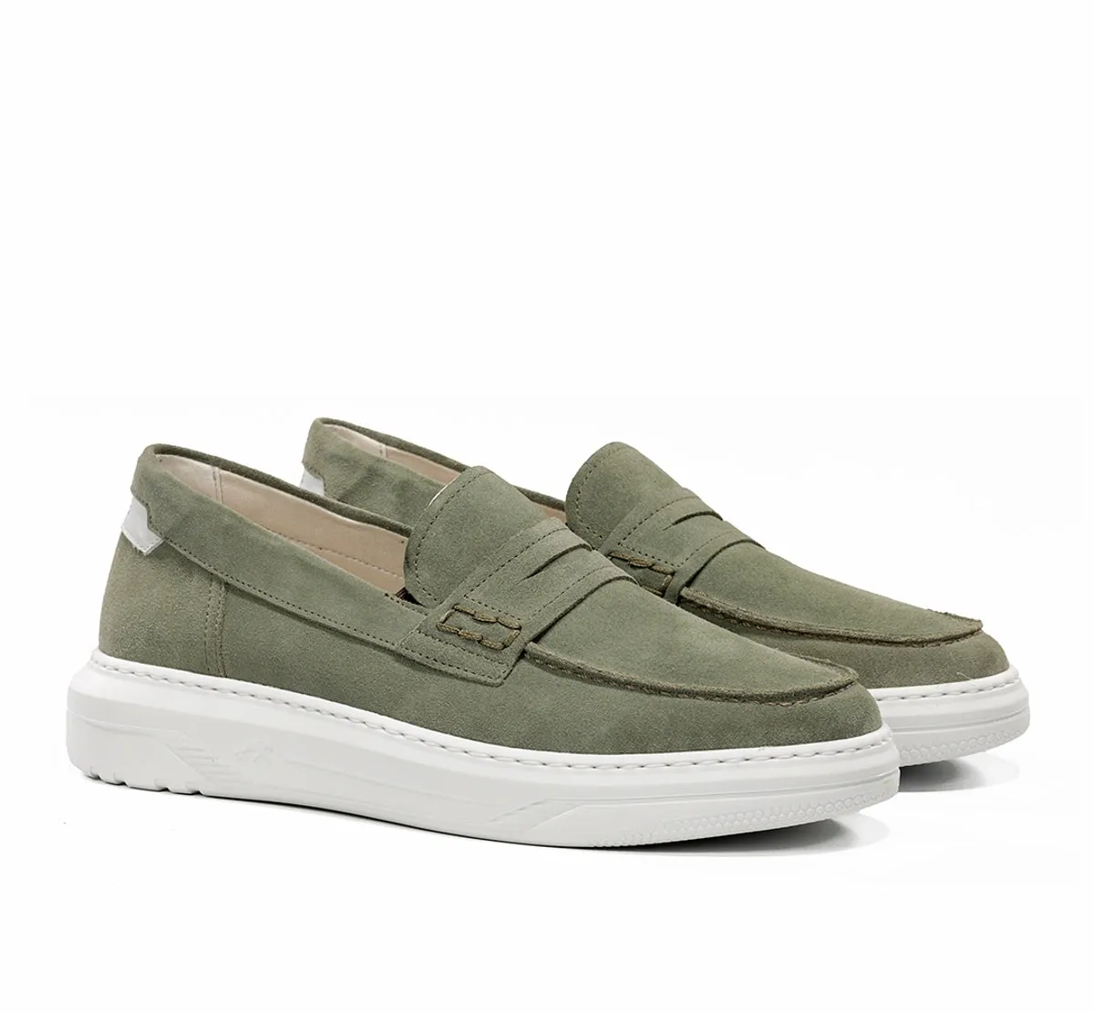 Fluchos Boston F2224 mocassini uomo verde leggeri