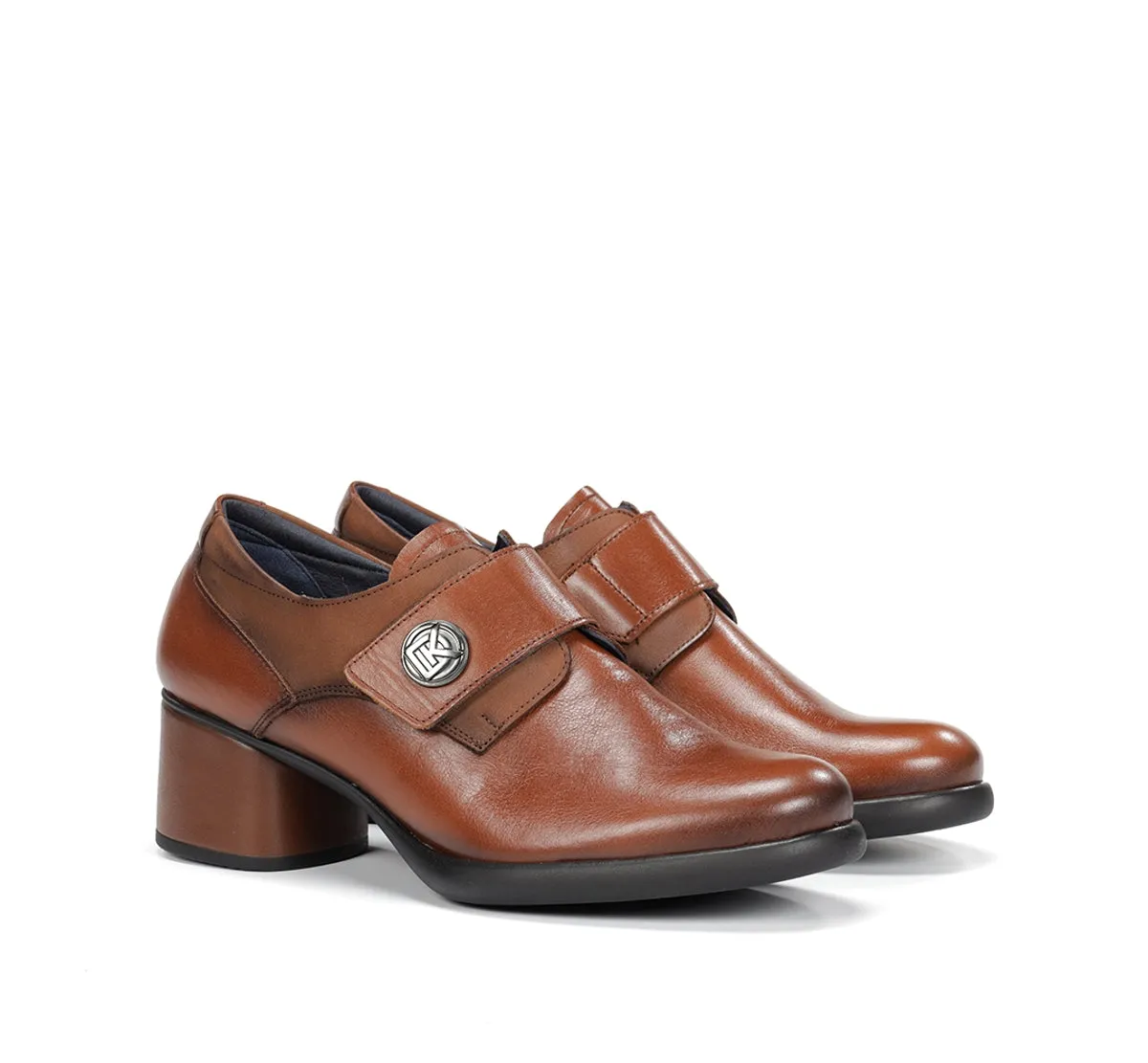 Fluchos Macy D9375 scarpe donna marrone tacco comodo