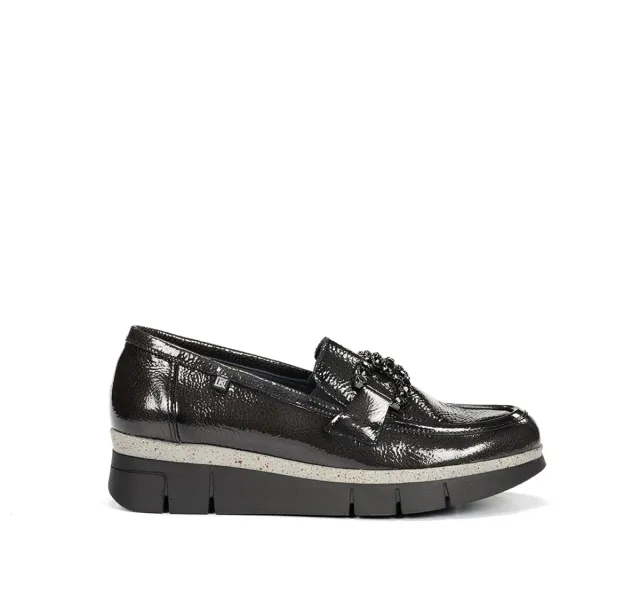 Fluchos India D9325 mocassini donna grigi suola sport