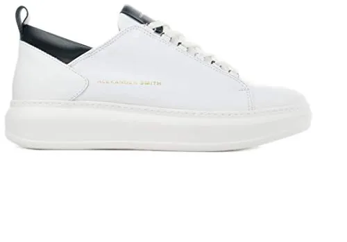 Alexander Smith Wembley White Black sneakers uomo pelle