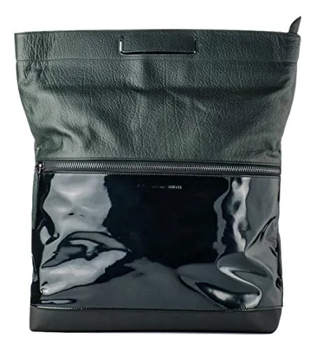 Alexander Smith borsa tracolla pelle vernice 37 cm made in Italy