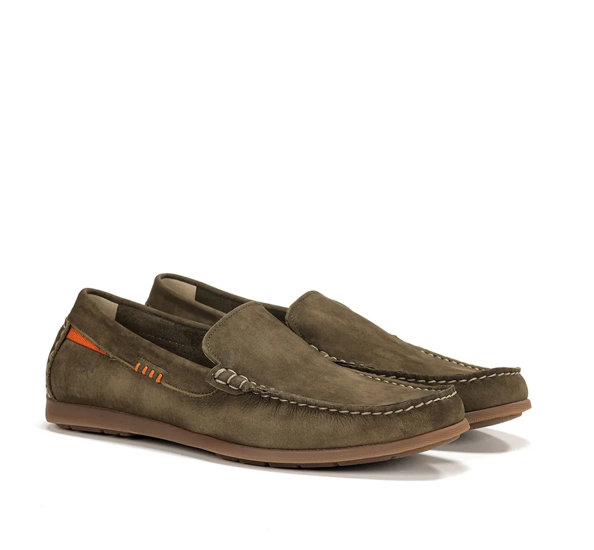 Fluchos Troy F1729 mocassini uomo marroni barca