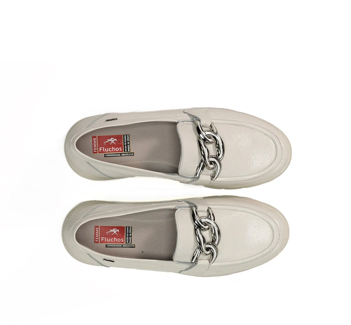 Fluchos Gladis F1937 Mocassini Donna Bianchi Leggeri