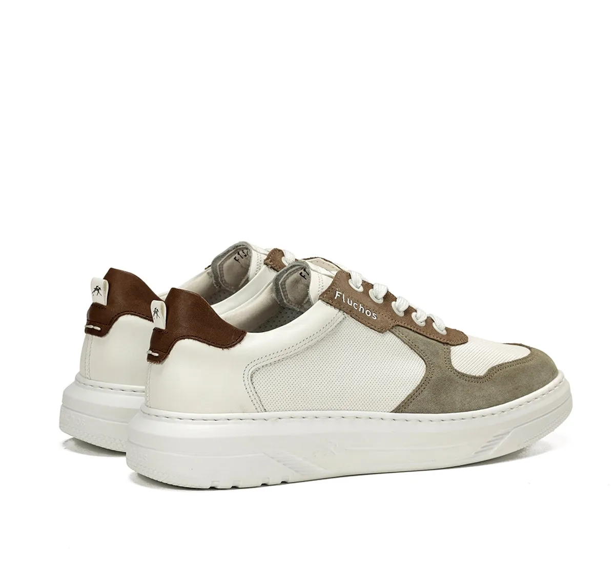 Fluchos Boston F1970 sneakers uomo verdi leggeri