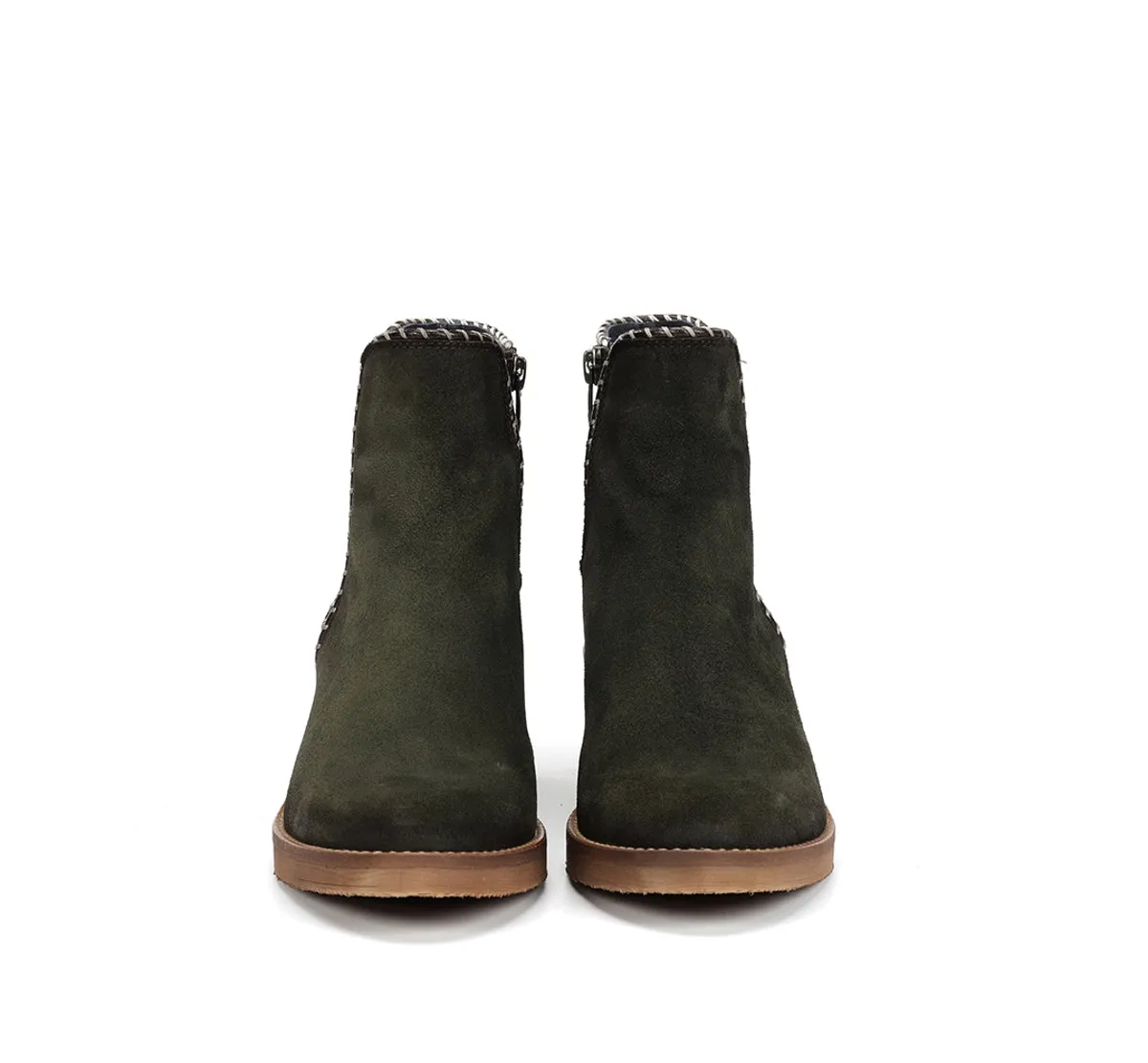 Fluchos Dorking Layla D9545 stivaletto donna verde tacco basso