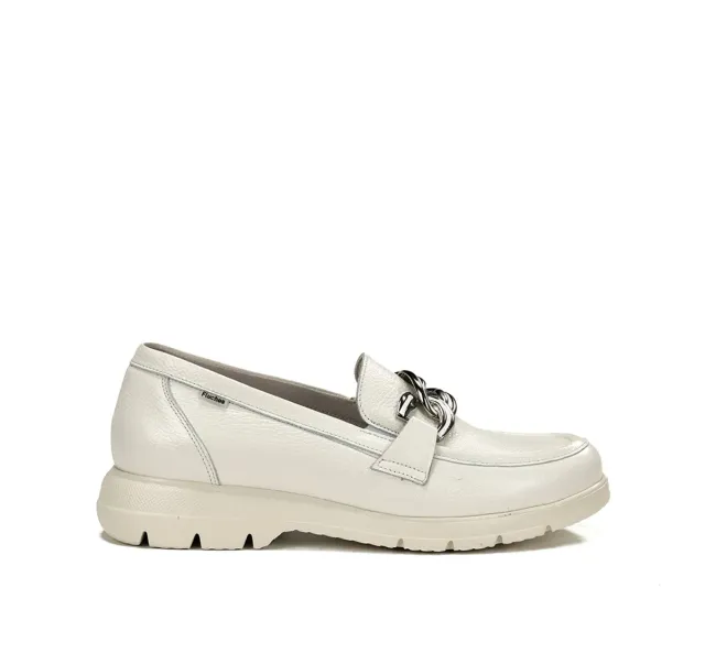 Fluchos Gladis F1937 Mocassini Donna Bianchi Leggeri