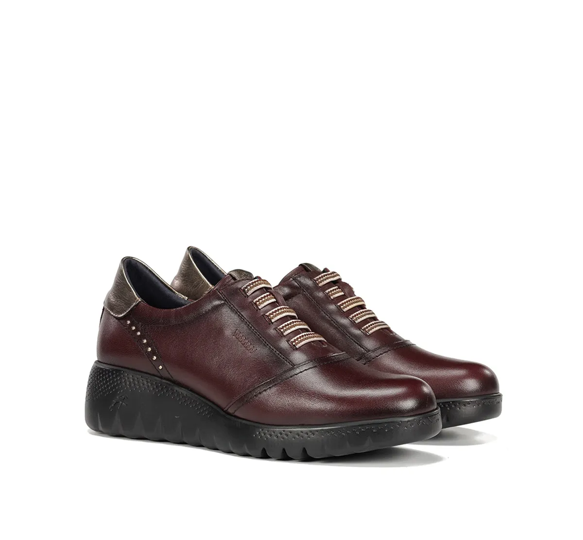 Fluchos Live F2096 sneakers donna bordeaux zeppa
