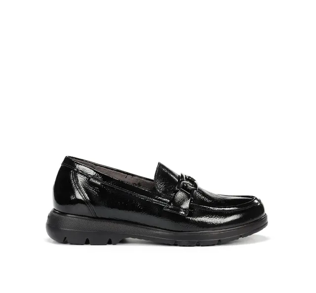 Fluchos Gladis F1794 mocassino nero donna leggero