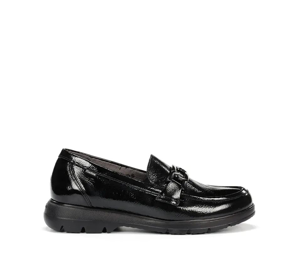 Fluchos Gladis F1794 mocassino nero donna leggero
