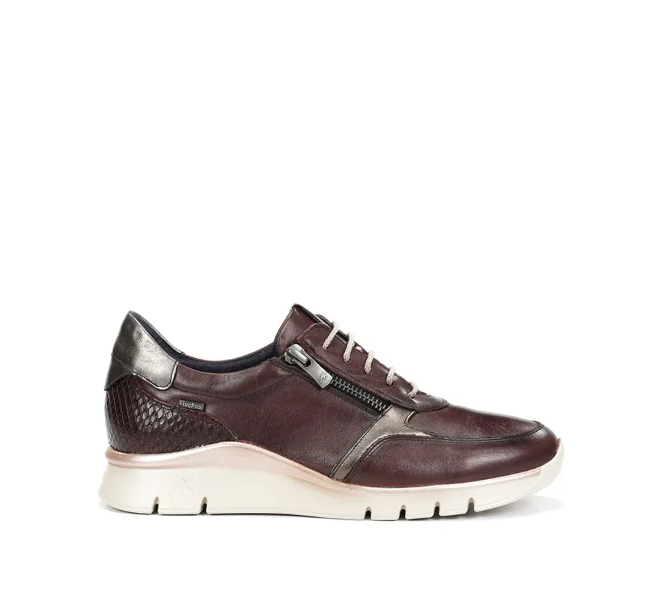 Fluchos Union F2070 sneakers donna bordeaux pianta larga