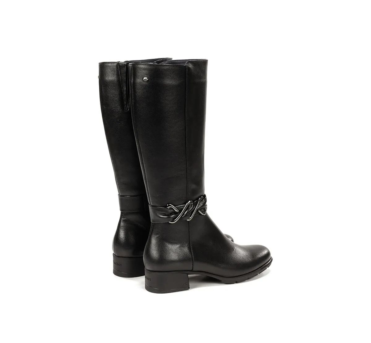 Fluchos Lerin F2562 Stivale Donna Nero Pelle Fibbia