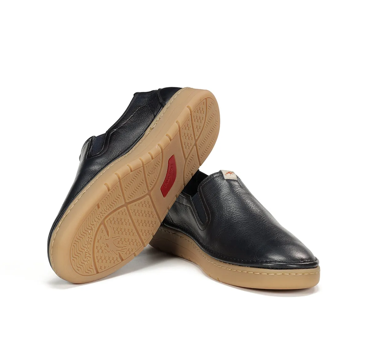 Fluchos Leo F1944 Slip On Blu Suola Retro