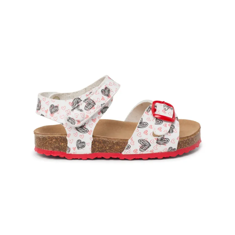 Suecos BabySteps Mini sandali bimbo bianchi rossi