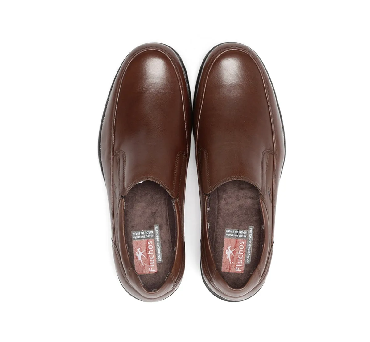 Fluchos Luca 8499 slip on marroni uomo pelle