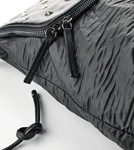 Alexander Smith Zaino nylon e pelle con borchie 26x39 cm