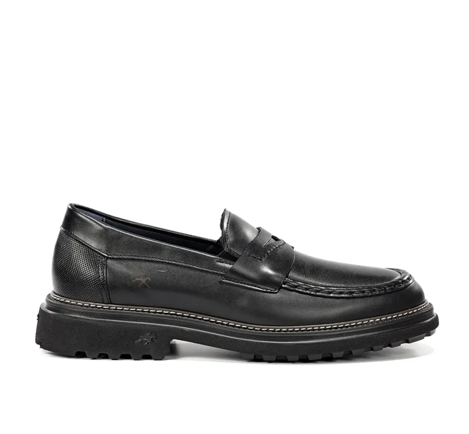 Fluchos Lincon F2058 Mocassini Uomo Neri Classici