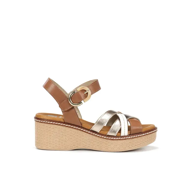 Fluchos Nido D9639 sandali donna marrone zeppa