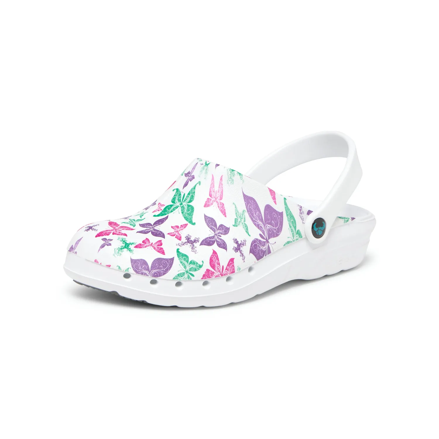 Suecos Oden+ Butterfly zoccoli sanitari rosa antiscivolo