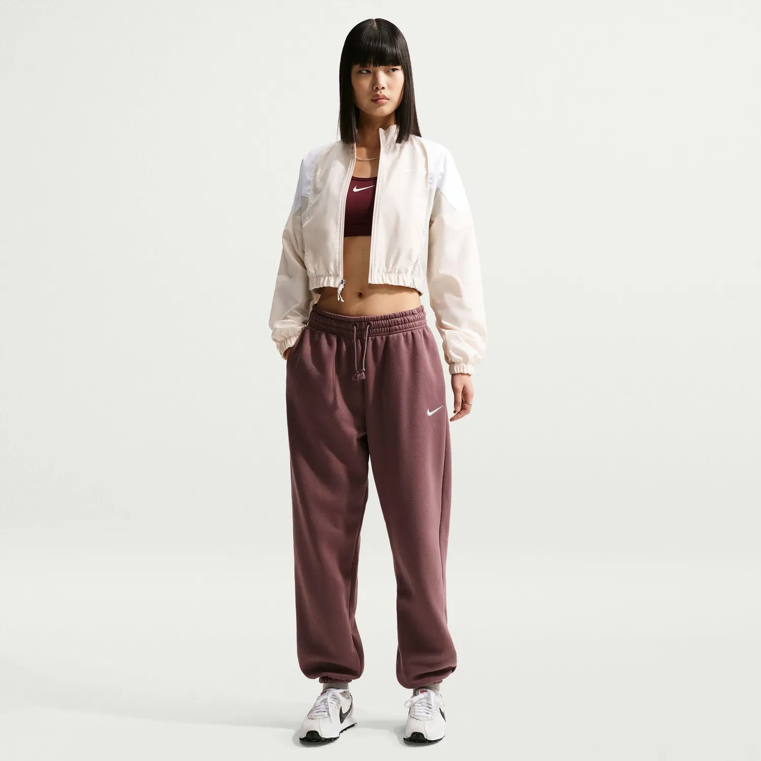 Nike Sportswear Phoenix Fleece pantaloni tuta donna oversize vita alta