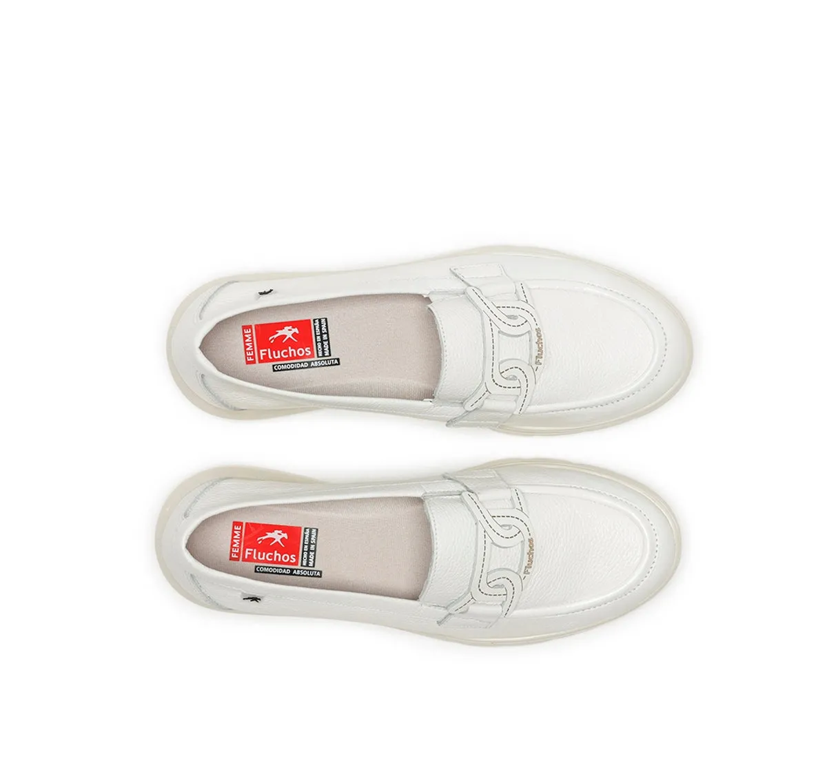 Fluchos Gladis F1688 mocassini donna bianchi leggeri