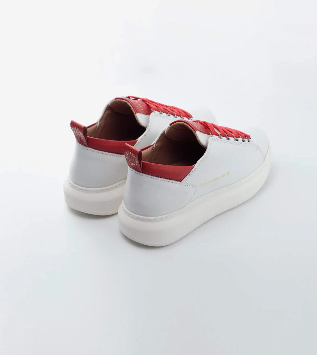 Alexander Smith Wembley sneakers uomo white blue pelle